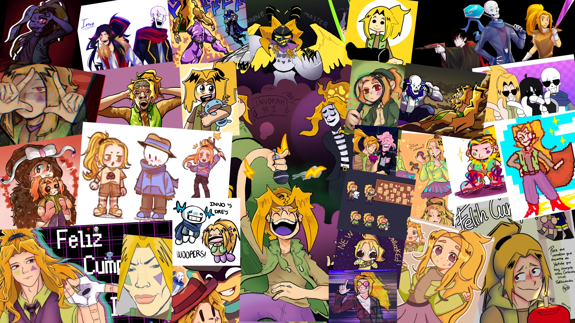Conjunto de Fanarts 2024 de Invokah